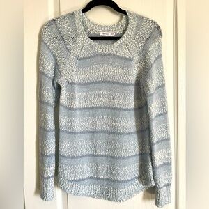 Reitmans - Sparkly Blue Striped Knit Sweater